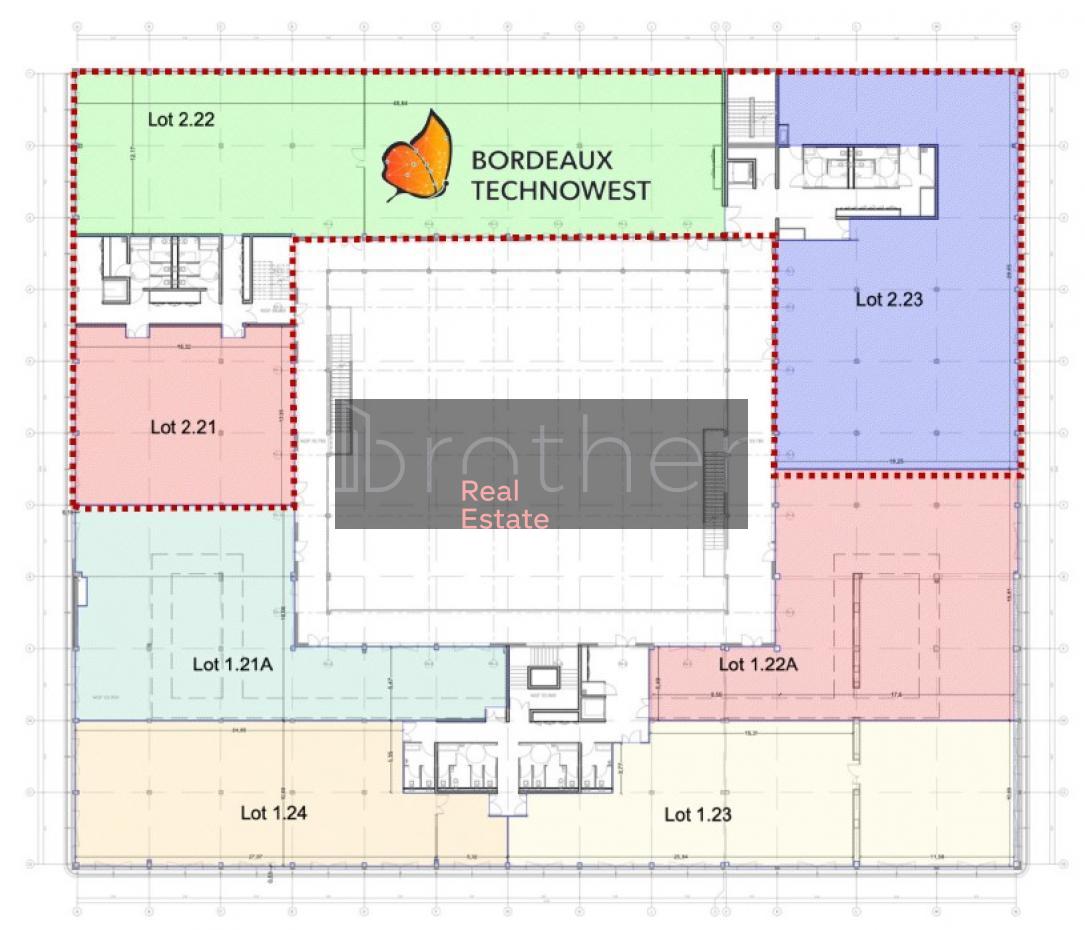 À louer Bureaux - Mérignac 33700 - 3126.9m²