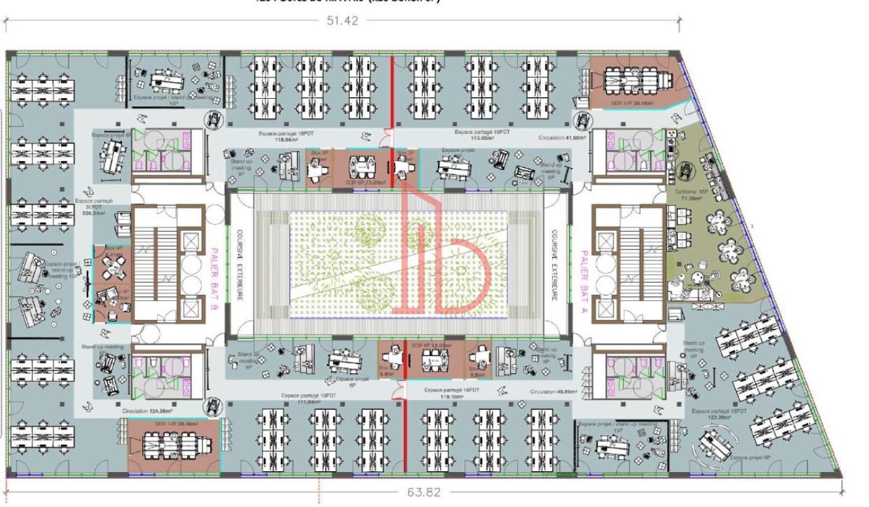 À louer Bureaux - Bordeaux 33100 - 6424m²