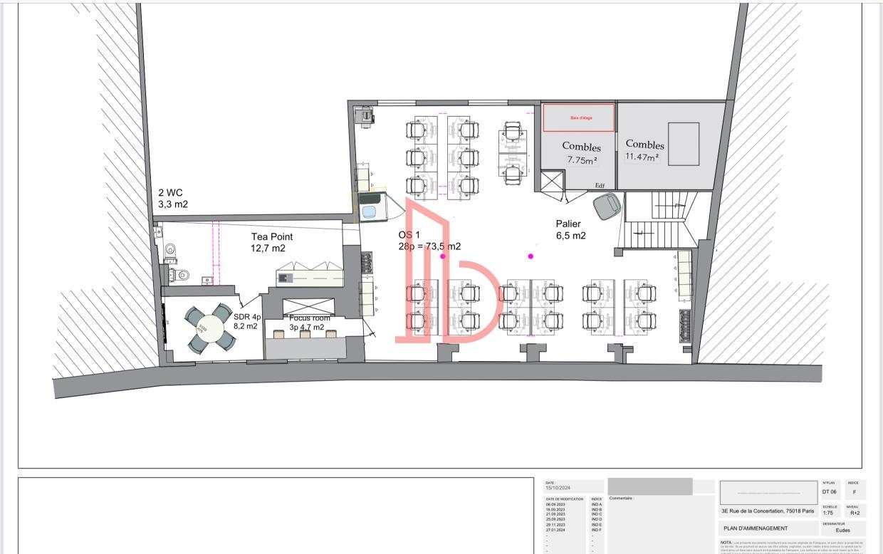 À louer Bureaux - Bordeaux 33000 - 115m²