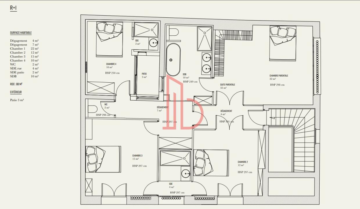 À vendre Bureaux - Bordeaux 33000 - 271m²