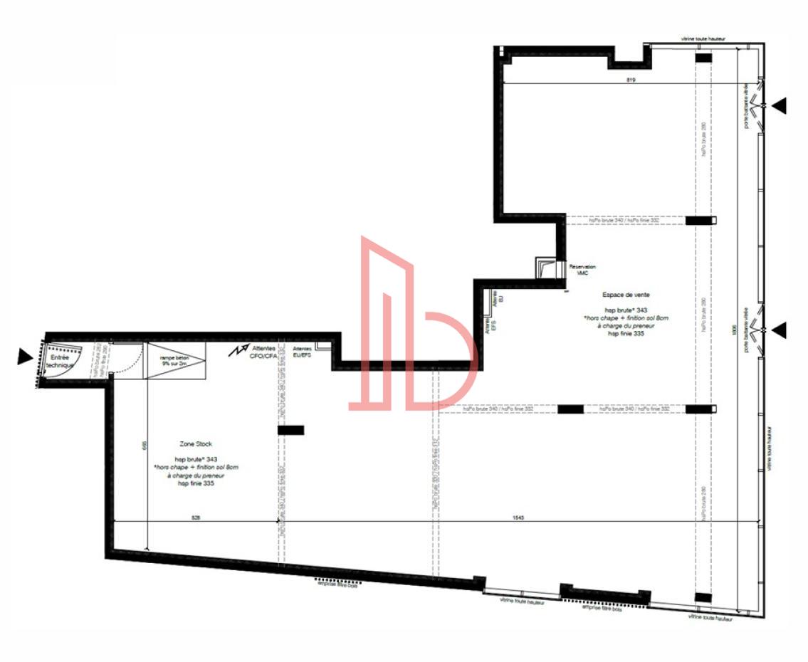 À vendre Bureaux - Le Bouscat 33110 - 225.3m²
