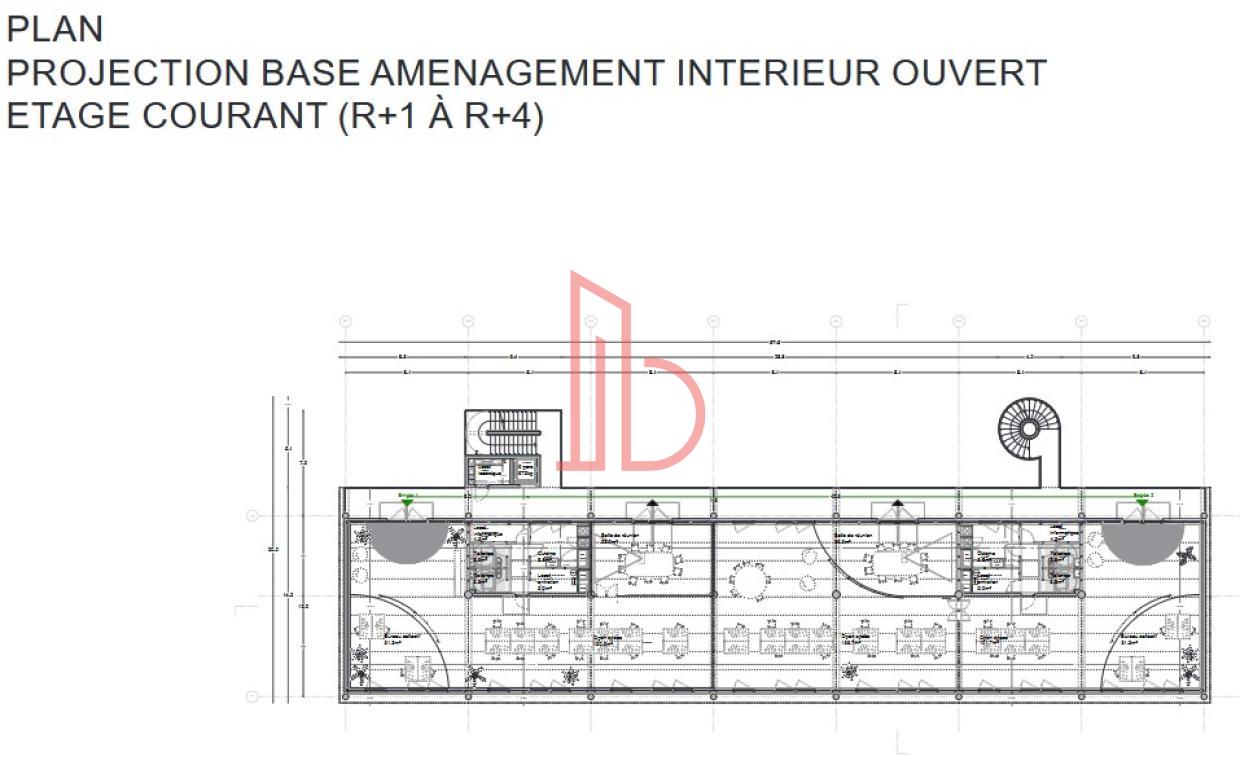 À louer Bureaux - Villenave-d'Ornon 33140 - 1592.55m²