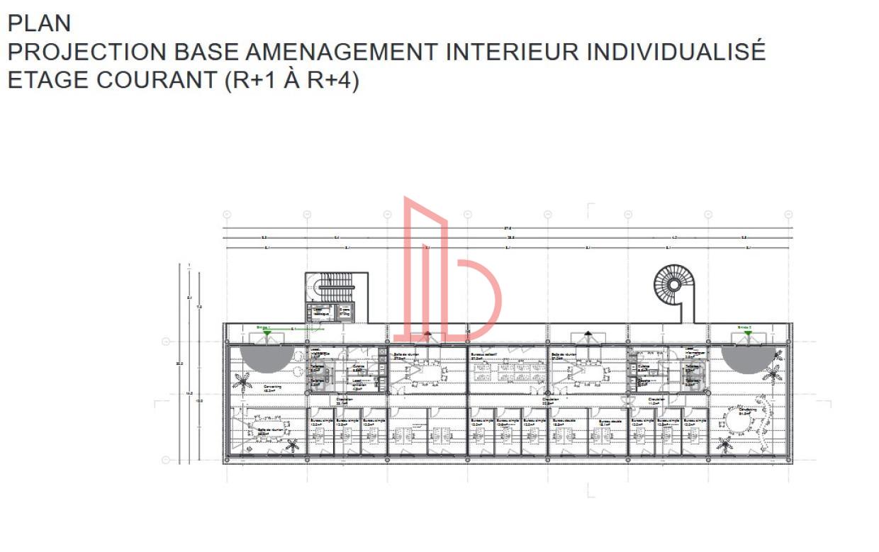 À louer Bureaux - Villenave-d'Ornon 33140 - 1592.55m²