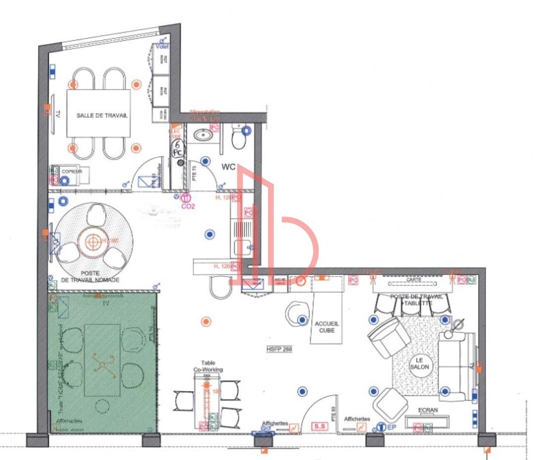 À louer Bureaux - Bordeaux 33000 - 70m²