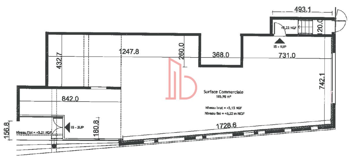 À louer Bureaux - Bordeaux 33300 - 185m²