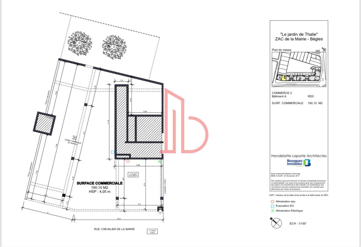 À louer Bureaux - Bègles 33130 - 185m²