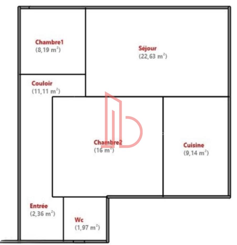 À louer Bureaux - Bordeaux 33000 - 71.4m²