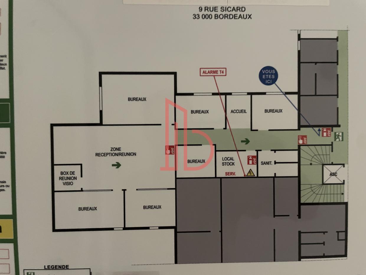 À louer Bureaux - Bordeaux 33000 - 200m²