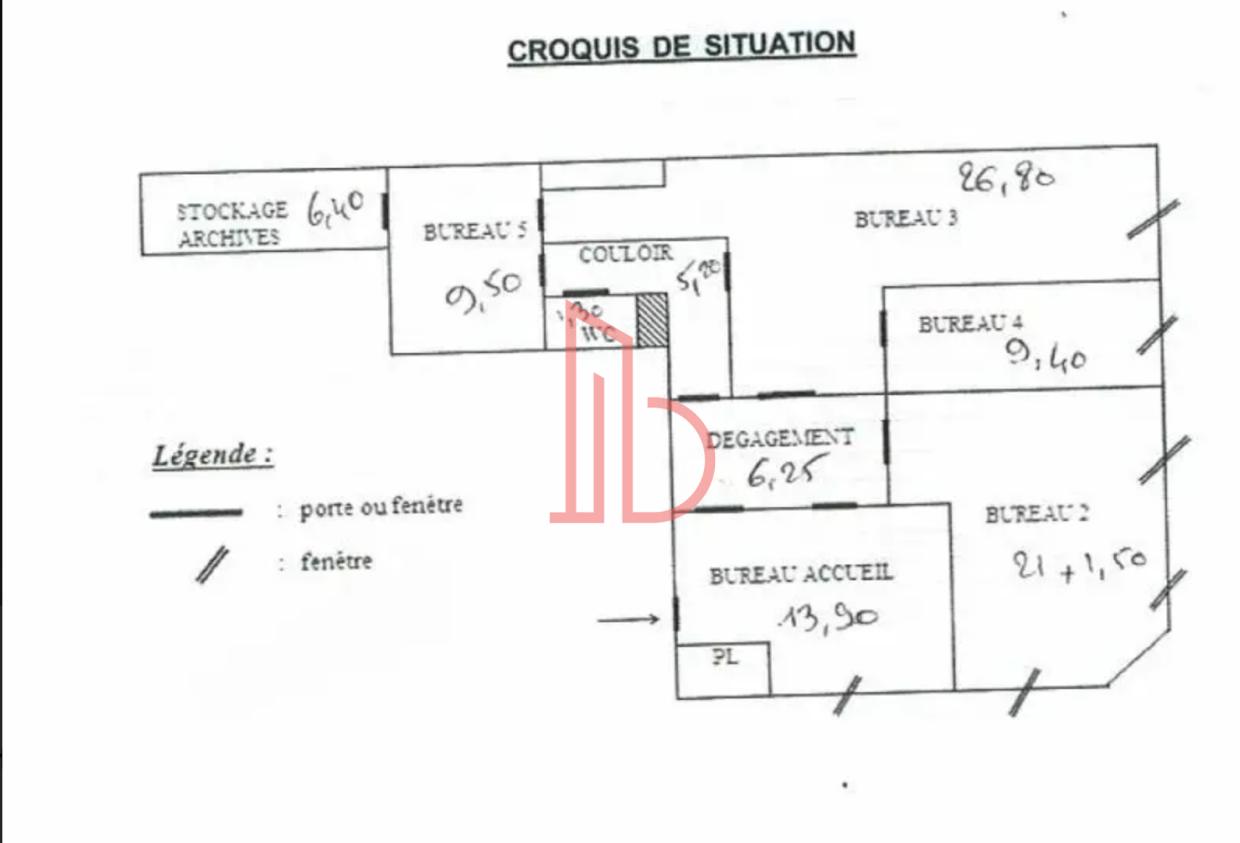 À louer Bureaux - Bordeaux 33000 - 100m²