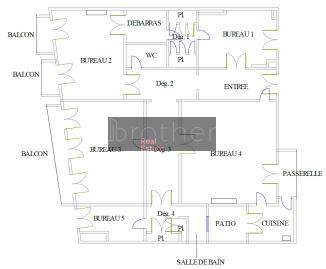 À louer Bureaux - Bordeaux 33000 - 181m²