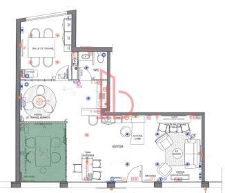 À louer Bureaux - Bordeaux 33000 - 70m²